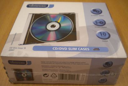 10x Vivanco Slim Case CD DVD Hülle Leerhüllen TOP Qualität* so161