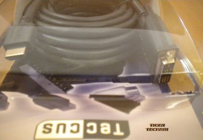 Teccus by Vivanco High Quality DVI HDMI Kabel 5m schwarz DVI 5Gbits HDMI* so170