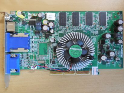 Medion MS-8906 ATI Radeon 9600 TX 128MB 2x VGA TV-Out Comp AGP Grafikkarte* g110