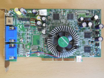 MEDION MS-8934 Radeon 9800 XL 128MB 2x VGA TV-Out Composite AGP Grafikkarte*g117