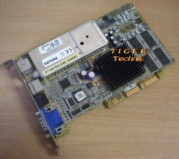 Asus V7100/Deluxe Combo GeForce2 MX Grafikkarte AGP 4x 32MB AV-IN VGA g26
