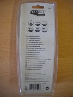 Teccus by Vivanco TSR4 Nackenband Stereo Ohrhörer 3,5mm Kopfhörer 0,75m* so14