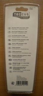 Teccus by Vivanco Absorber TV-Radio Antennenkabel Koax Weiß 3m* so214