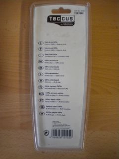 Teccus by Vivanco Computer CAT 5e Netzwerk LAN Kabel RJ45 - RJ45 2m Länge* so12