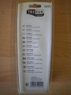 Teccus by Vivanco Computer USB 2.0 Kabel Typ A - Typ B Stecker 1,5m* so235