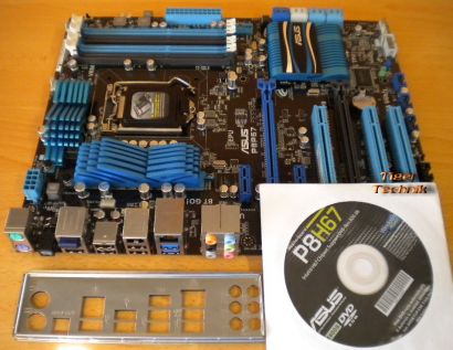 ASUS P8P67 Intel® P67-Plattform B3 So1155 Quad USB 3.0- SATA 6Gb,s + Blende*m162