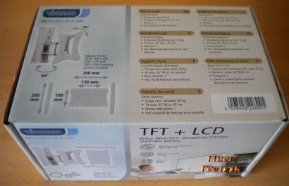 Vivanco TFT + LCD Wandhalterung bis max. 32 entspricht 81cm bei 25Kg *so247