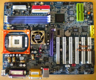 Gigabyte GA-8PE667 Ultra2 Mainboard + Blende P4 Titan Sockel 478* m169