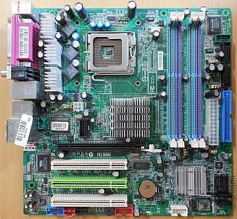 MSI MS-7091 Ver 1.2 Medion 8383XL Mainboard +Blende Sockel 775 PCIe DDR1* m170