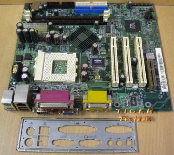 MSI MS-6378 Ver 3 Mainboard +Blende Sockel A 462 VGA Audio LAN PCI CNR* m210