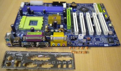 Gigabyte GA-7VA Rev.1.0 Mainboard Sockel 462 AGP x8 PCI + Blende* m283
