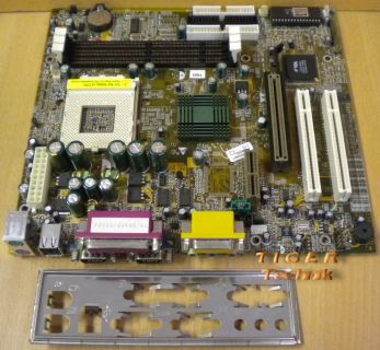 Biostar M7VKA Ver. 1.0 Mainboard Sockel 462 CNR AGP PCI + Blende* m215