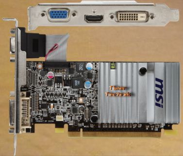 MSI Radeon R5450-MD1GD3H,LP 1024MB DDR3 PCI Express x16 2.1 Grafikkarte*g220