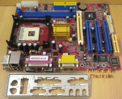 Biostar U8668-D Ver. 7.7 Mainboard Sockel 478 AGP PCI CNR VGA + Blende* m217