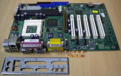 Fujitsu Siemens D1219-A10 GS4 Mainboard Sockel 370 AGP PCI VGA + Blende* m219