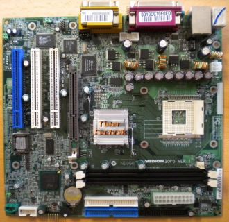 MSI MS-6399 Medion 3000 Ver.1 Mainboard +Blende Sockel 478 Audio LAN AGP* m233