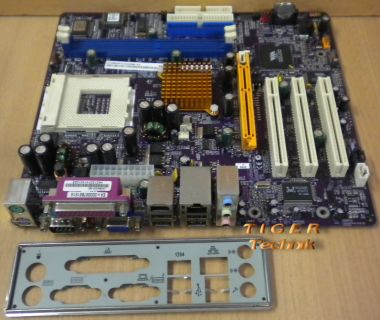 ACER - Elitegroup KM400-M Rev. 1.0B Mainboard Sockel 462 AGP PCI + Blende* m236