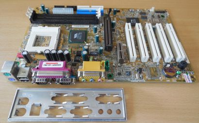 MSI MS-6309 Ver 2 Mainboard +Blende Sockel 370 SD RAM AGP PCI Audio IDE USB*m250