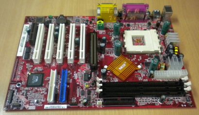 MSI K7T Turbo2 Mainboard Sockel 462 AGP PCI CNR 2x Seriell + Blende* m254