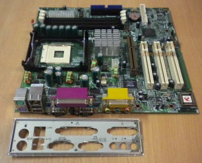 Acer S81M 01102-1 Mainboard Sockel 478 AGP PCI 2x Seriell LAN + Blende* m255