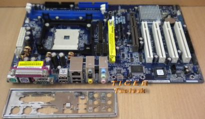 ASRock K8Upgrade-NF3 Rev 1.01 Mainboard + Blende Sockel 754 CPU PORT AGP 8X*m260
