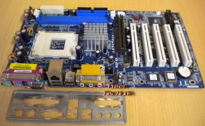 ASRock K7VT4A+ Rev 1.01 Mainboard + Blende Sockel A 462 FSB333 DDR AGP 8x* m262