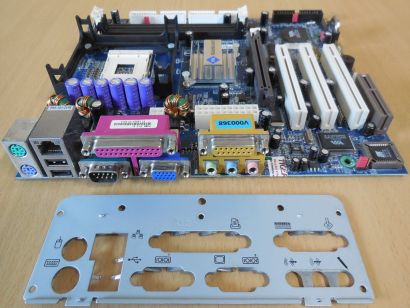 VIA P4MA Pro A Mainboard +Blende Sockel 478 P4M266 VGA LAN Audio AGP 4X DDR*m295