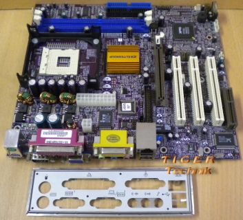 ECS Elitegroup L4S5MG Rev. 1.0 Mainboard Sockel 478 AGP PCI CNR + Blende* m306