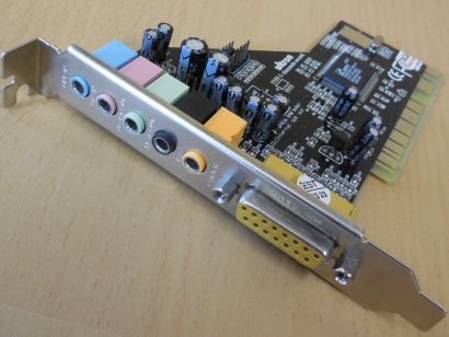 ULTRON CMI8738 PCI 6ch LX HRTF Xear 3D Audio 6-Kanal Surround 5.1 Soundkarte*s45