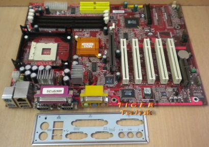 MSI MS-6567 Ver. 1.0 Mainboard 645E Max2 Sockel 478 AGP PCI CNR + Blende* m313