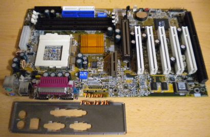 Gigabyte GA-6VXC7-4X Rev 3.0 Mainboard +Blende Sockel 370 PIII AGP PCI ISA* m321