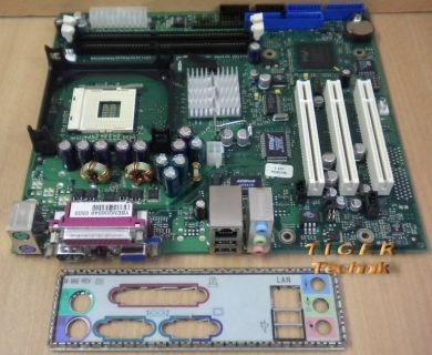 FSC Fujitsu Siemens D1451-A12 GS 2 Mainboard +Blende Sockel 478 VGA LAN PCI*m325