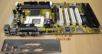 DTK PRM-89I Mainboard Sockel 370 AGP PCI ISA Parallel 2x Seriell + Blende* m342