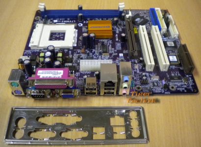 Elitegroup L7VMM3 V.3.0C Mainboard Sockel 462 AGP PCI CNR VGA + Blende* m345