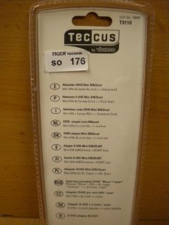 Teccus by Vivanco Scart Adapter SVHS 3x Cinch S-Video In Out schaltbar* so176
