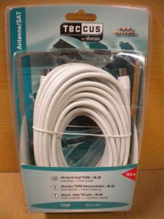 Teccus by Vivanco Absorberkabel TV/Radio Antennenkabel >90db Koax 10m*so187