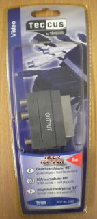 Teccus by Vivanco Scart Adapter OUT 3x Chinch-Ku. - Scart Stecker(out) *so195