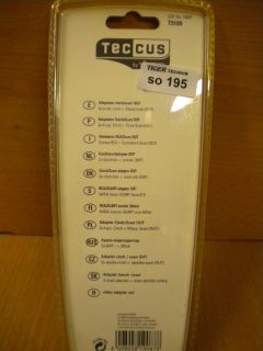 Teccus by Vivanco Scart Adapter OUT 3x Chinch-Ku. - Scart Stecker(out) *so195