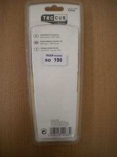 Teccus by Vivanco Telefon Modem Kabel 6m Verlängerung TAE-U St.-TAE-U Ku.*so198