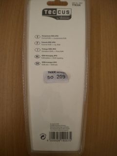 Teccus by Vivanco ISDN Verlängerung Kabel 8P4C 6m Länge RJ45 St.- RJ45 Ku.*so209