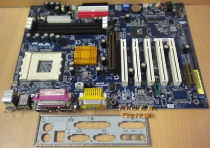 Gigabyte GA-7ZX Rev. 5.1 Mainboard So. 462 AGP PCI AMR 2x Seriell + Blende* m361