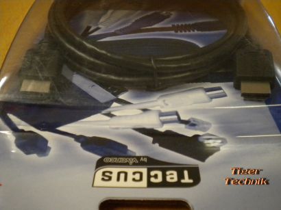 Teccus by Vivanco 1080p Full HDTV HDMI Kabel 1,8m V1.3 HighQuality schwarz* So183