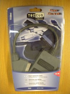 Teccus by Vivanco 2-fach SCART Verteiler 2x Buchse - 1x Stecker * so192
