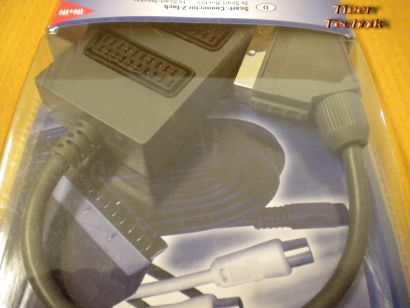 Teccus by Vivanco 2-fach SCART Verteiler 2x Buchse - 1x Stecker * so192