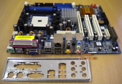 ASRock K8NF4G-SATA2 Rev1.04 Mainboard +Blende Sockel 754 PCIe VGA LAN Audio*m375