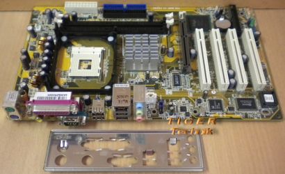 Asus P4PE2-X Rev. 1.02 Mainboard Sockel 478 AGP PCI LAN USB + Blende* m378