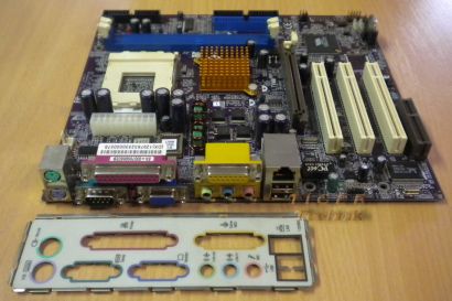 Elitegroup L7VMM Rev. 1.0 Mainboard Sockel 462 AGP PCI CNR VGA + Blende* m371
