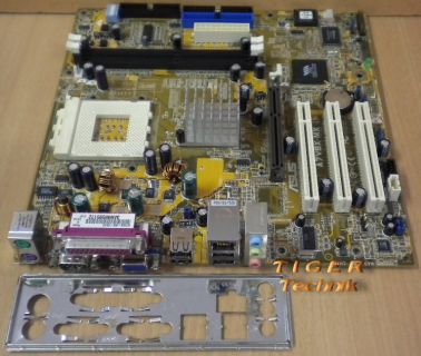 Asus A7V8X-MX Mainboard Rev. 1.03 Sockel 462 AGP PCI VGA LAN + Blende* m382