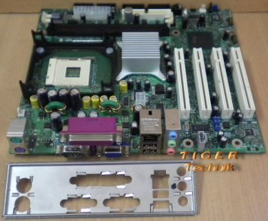 Intel D845GVAD2 Mainboard Sockel 478 PCI Seriell VGA LAN USB + Blende* m386
