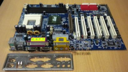 Acorp 7KT266A Rev. 1.1 Mainboard Sockel 462 AGP ACR PCI USB + Blende* m389